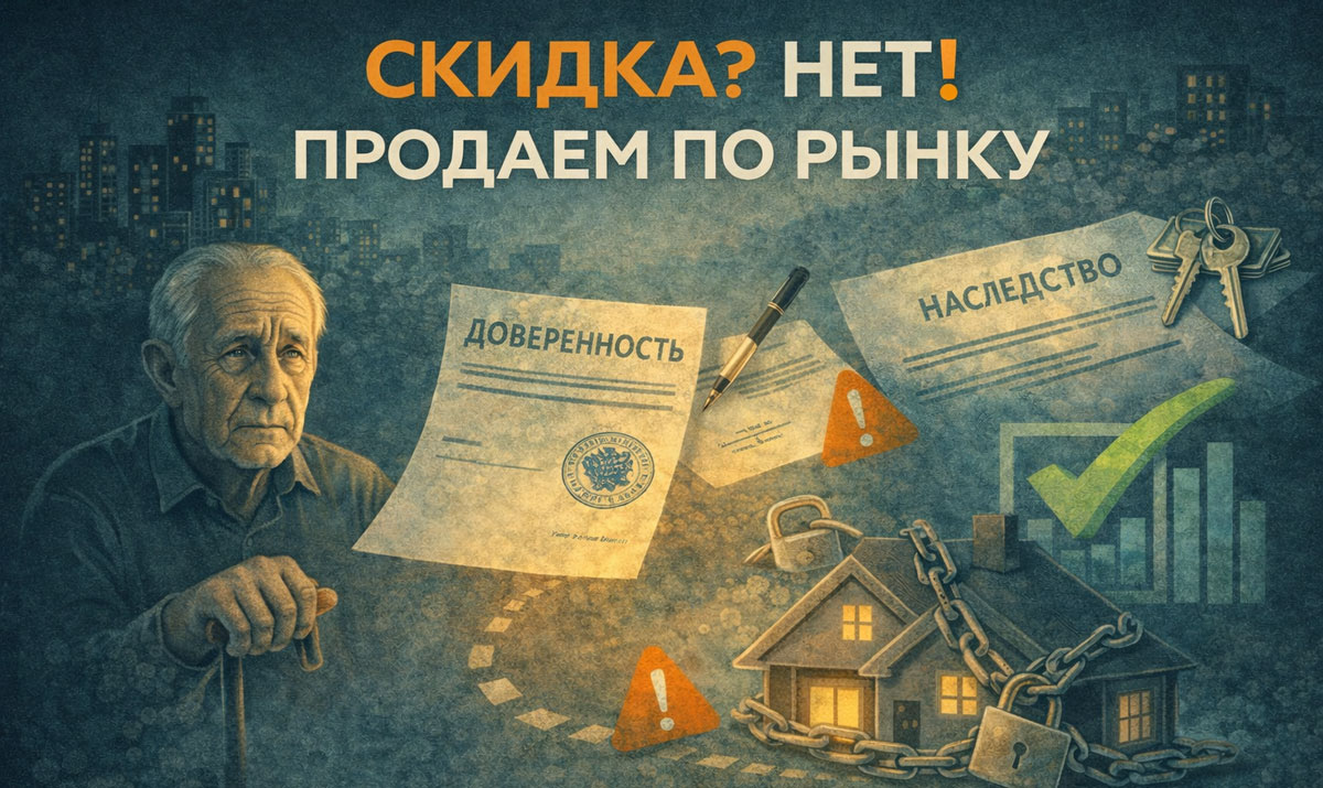 Как продать квартиру по доверенности без скидки, если собственник пожилой и за границей